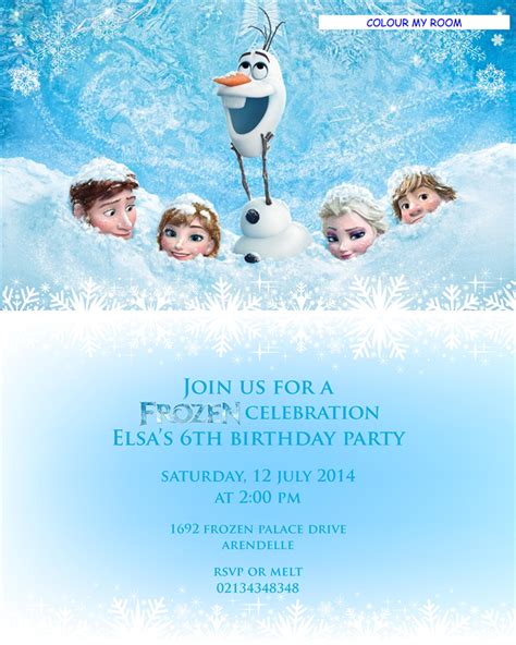 Frozen 2 birthday invitation, frozen drive by invitation, frozen invitation, frozen invite. PRINTABLE FROZEN Birthday Party Personalised Invitation ...
