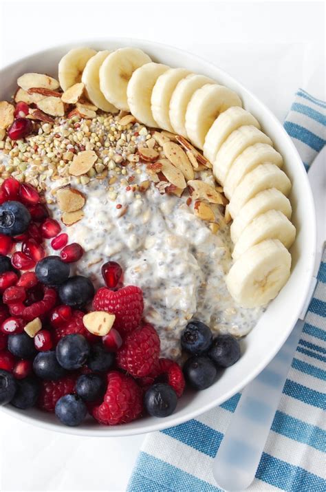 Vanilla Overnight Oat Breakfast Bowl With Fruit The Forked Spoon