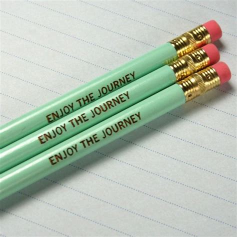 Enjoy The Journey Pencil Set Of Three 3 In By Thecarboncrusader 400