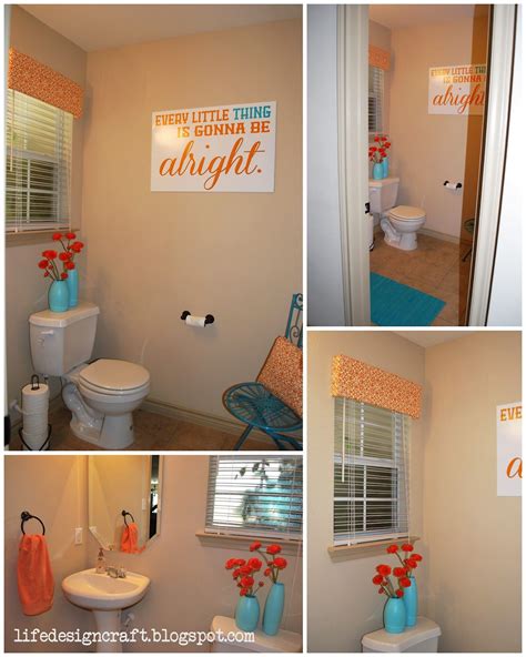 Orange bathroom decor bathrooms home design decorating ideas. Orange & Turquoise Bathroom - {with free print: "every ...