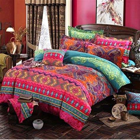 This luxury bedding sets queen graphic has 20 dominated colors, which include petrified oak, pioneer village, ivory cream, camel hide, namakabe brown, hairy brown, thamar black, dark. Bohemian 3d comforter bedding sets Mandala duvet cover set ...