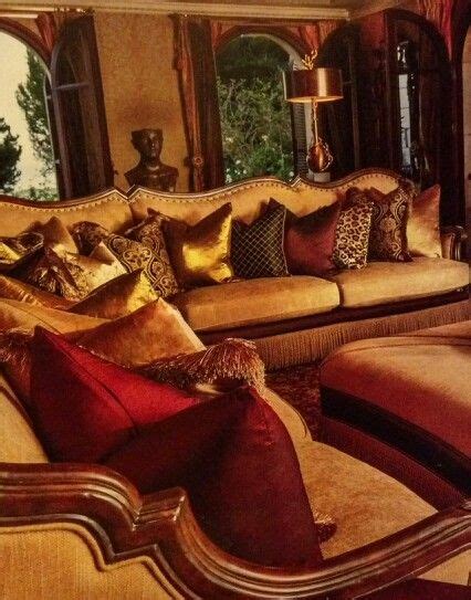 Love The Burgundy Decor Not So Much The Gold Burgundy Living Room