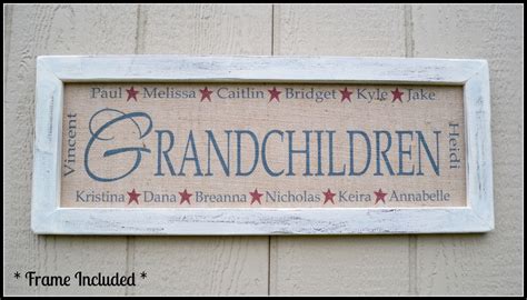 For the granny who enjoys having a glass of wine or two, this gift will be for her. Personalized Grandmother Gift, Personalized Grandchildren ...
