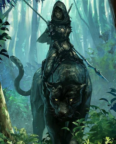 Hunting On My Panther Looking For Bad Guys Magical And Beautiful