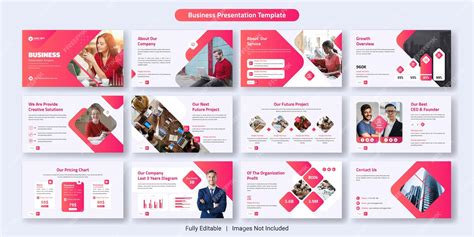 Premium Vector Creative Business Powerpoint Presentation Slides