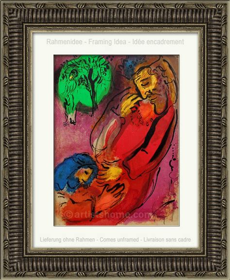 Marc Chagall David And Absalom The Bible 1956 Original Lithograph