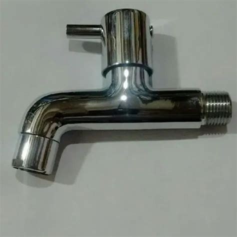 Wall Mounted Silver Stainless Steel Bib Cock For Bathroom Fitting Gm At Rs In Mumbai