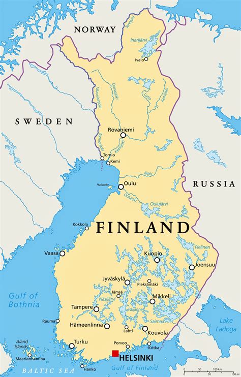 Karten Von Finnland Karten Von Finnland Zum Herunterladen Und Drucken