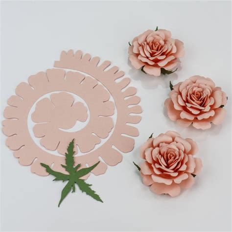 Rolled Rose Paper Flower Svg Digital File For Cricut And Silhouette