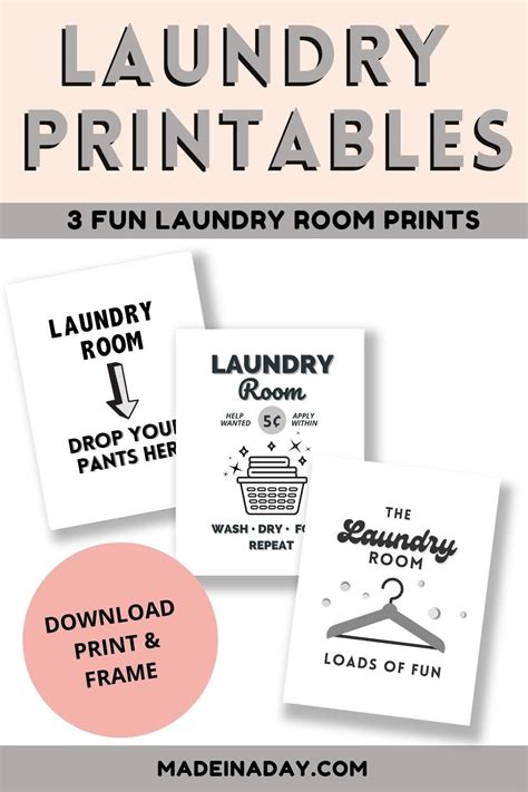 Free Printable Laundry Room Signs Printable Templates