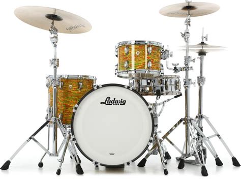 Ludwig Classic Maple Downbeat 20 3 Piece Shell Pack Citrus Mod