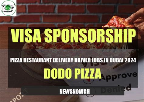 Pizza Restaurant Delivery Driver Jobs in Dubai 2024