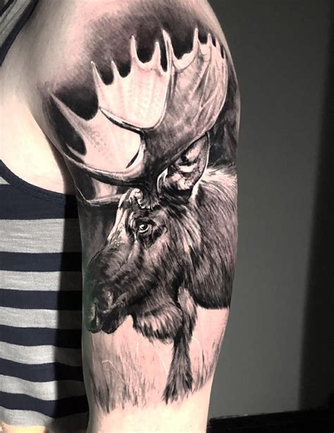 Pin By Jonathan Oram On Your Pinterest Likes Moose Tattoo Hunting