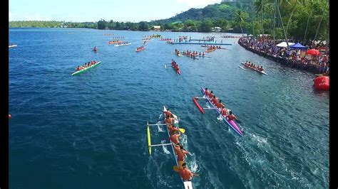 Actua Drone Et Compétition De Pirogues à Tahiti Youtube