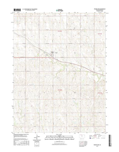 Mytopo Prairie View Kansas Usgs Quad Topo Map