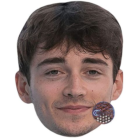 Buy Charles Leclerc Brown Hair Celebrity Mask Flat Card Face Fancy
