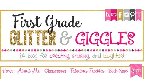 First Grade Glitter And Giggles Random Glitter Anchors Tpt