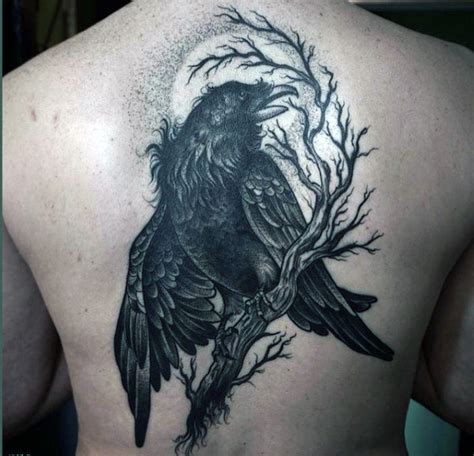 100 Raven Tattoo Designs For Men Scavenge Sooty Bird Ink Black Men