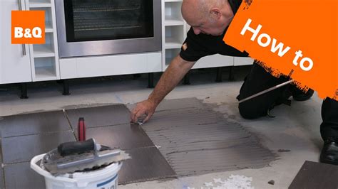 How To Tile A Floor Part 2 Laying The Tiles Youtube