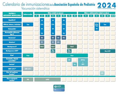 Así es el nuevo calendario vacunal para 2024 Diario Sanitario