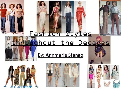 Ppt Fashion Styles Throughout The Decades Powerpoint Presentation