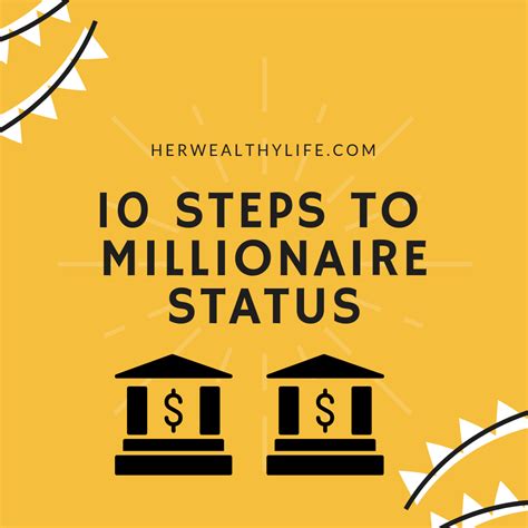 10 Steps To Millionaire Status Become A Millionaire How To Become