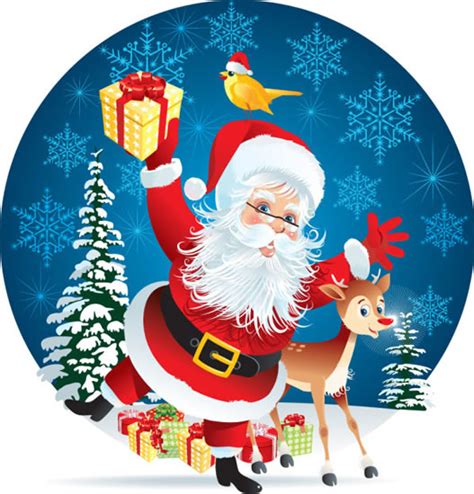 Gambar tema, hari raya, natal dan tahun baru, ucapan. Kartun Rusa Sinterklas Salju-vektor Natal-vektor Gratis ...