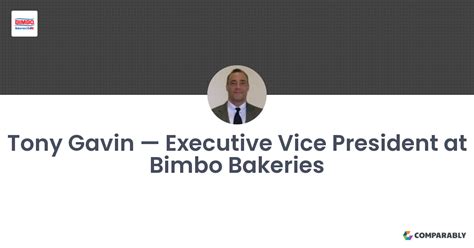 Tony Gavin — Executive Vice President At Bimbo Bakeries Comparably