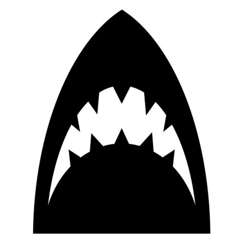 Shark Jaws Icon Png Transparent Background Free Download 24336