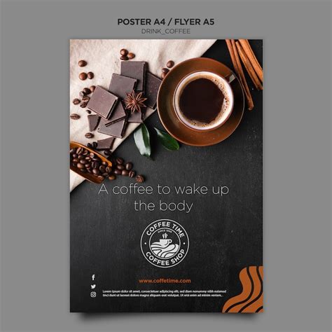 Coffee Poster Template Free Psd File