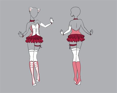 Commission 72 By Scarlett Knight On Deviantart Anime Costumes Fashion Design Drawings