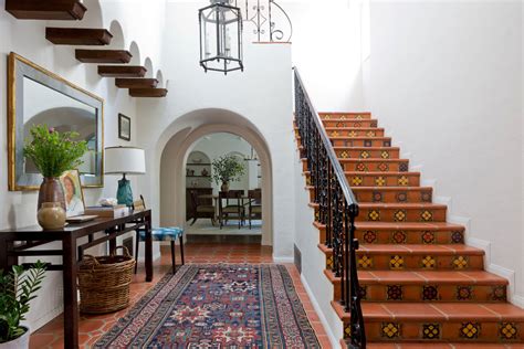 In The Entry Of A 1930s Spanish Colonial Home The Cleaned And Restored