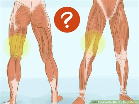 How To Get Rid Of A Thigh Cramp Steps With Pictures Thigh Cramps Body Cramps Thighs