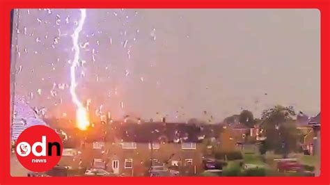 Lightning Strikes House In Wales As Violent Thunderstorms Swipe Across