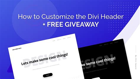 How To Customize The Divi Header With Css Free Giveawy