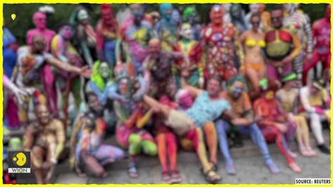 Models Shed Clothes For Annual Bodypainting Day In Nyc Edge News