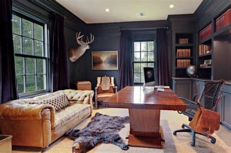 Think of it as getting into your the tv show man men was set decades ago, but the masculine style it presented still packs an aesthetic wallop. 59 Stylish And Dramatic Masculine Home Offices - DigsDigs