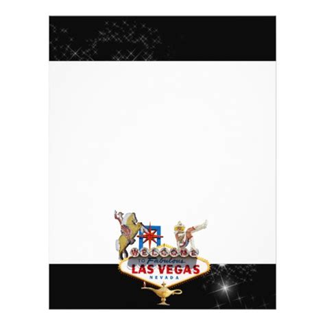 Las Vegas Welcome Sign On Starry Background Flyer Zazzle