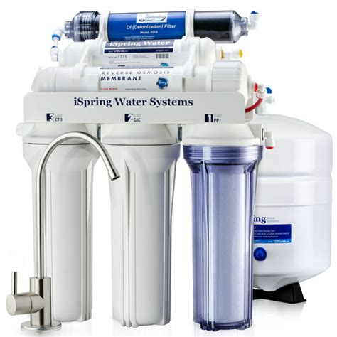 Ispring Reverse Osmosis Water Filter System W Zero Tds Deionizer