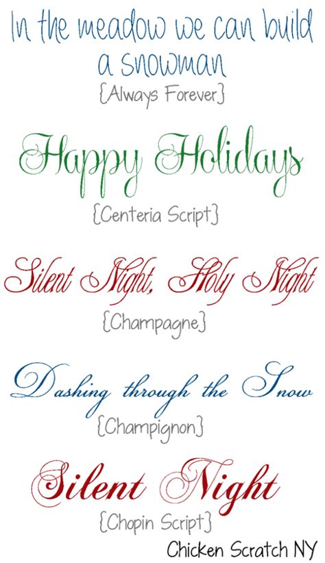 Holiday Fonts Free Artofit