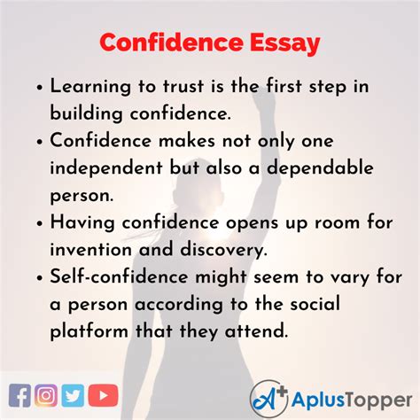 Confidence Essay Essay On Confidence For Students And Children In
