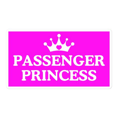 Passenger Princess Princess Crown Sticker