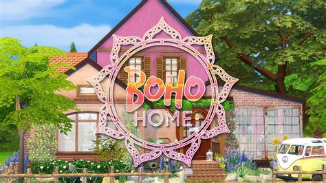 Boho House Sims 4 Speed Build Simsbiosis Youtube