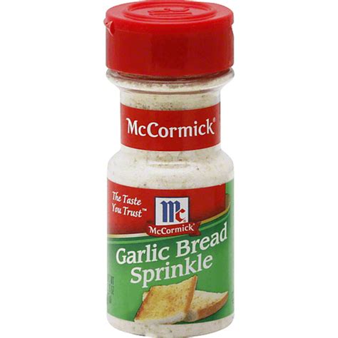 A flavourful blend of garlic and romano cheese. McCormick Garlic Bread Sprinkle | Salt, Spices ...
