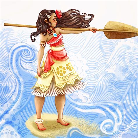 Moanaillustrationartmoana Fan Artdrawingdisney Characters