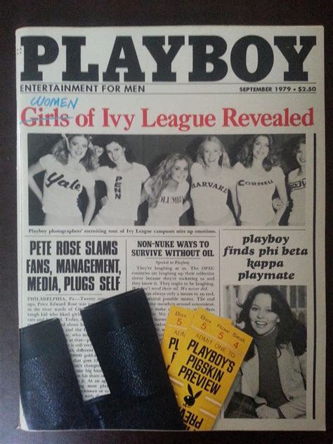 Playboy Magazine September Vicki Mccarty Women Of Ivy League Very