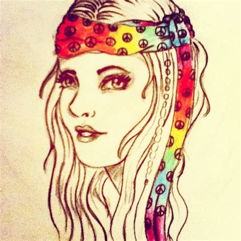 Hippie Girl By Speckledeyes On Deviantart
