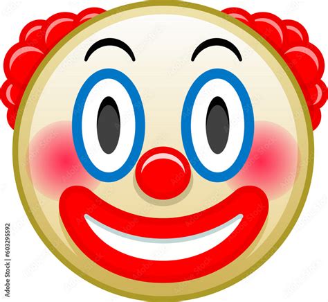Top Quality Emoticon Circus Clown Emoji Emoticon With Red Nose Funny