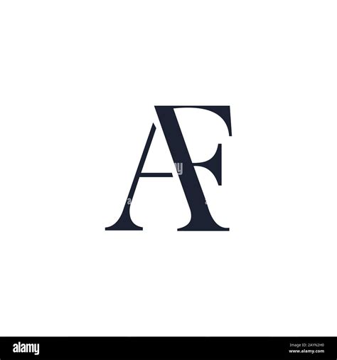 Initial Letter Af Or Fa Logo Design Template Stock Vector Image And Art
