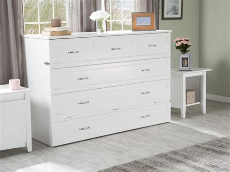 Designer and colorful bunk bed, full bed, twin bed and much more children furniture. Deerfield Murphy Bed (Chest Bed) White by Atlantic